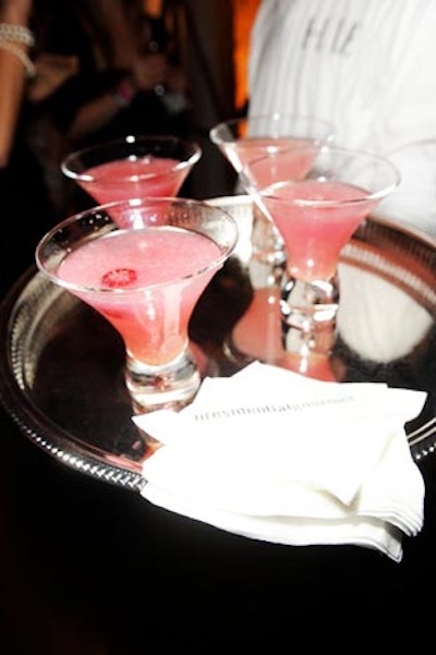 The signature drink was a pink 'cocktELLE.'
