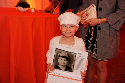 Many of the children featured in the calendar attended the party with their families.