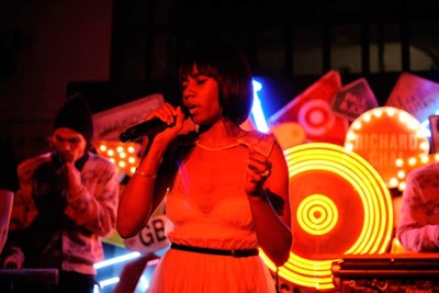 Santigold also performed, and wore a Rodarte-designed dress from the collection.