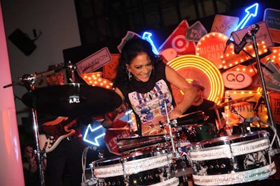 Prince protégée Sheila E. was the night's surprise musical act.