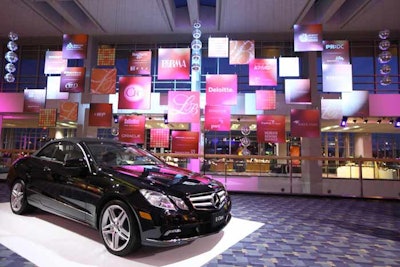 Mercedes-Benz sponsored the night's raffle for the 15th year by providing two new 2011 cars as prizes.