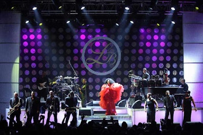 Hargrove Inc. designed the main stage, where headliner Diana Ross performed at the end of the night.