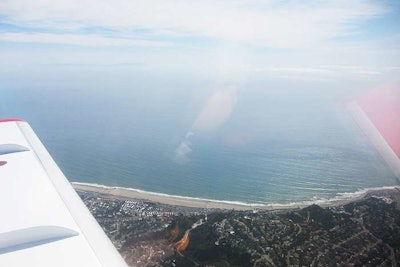 Sightseeing tours for press attendees included glimpses of the Pacific coastline.