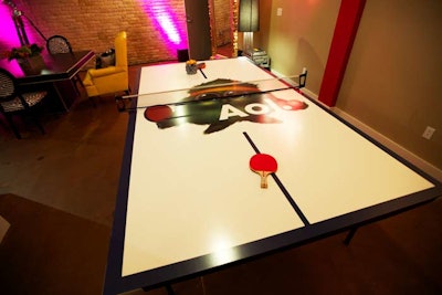 It was almost impossible to find a lounge or pop-up venue during SXSW that didn't include a branded ping-pong table.