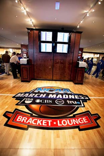 Throughout the tournament, Turner will display and update the brackets.