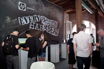 Designed by Visionary Group, the Spin loft had a variety of activations, including one for HP.