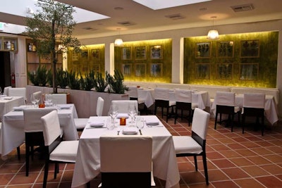 A variety of indoor and outdoor seating options can accommodate as many as 300 guests.