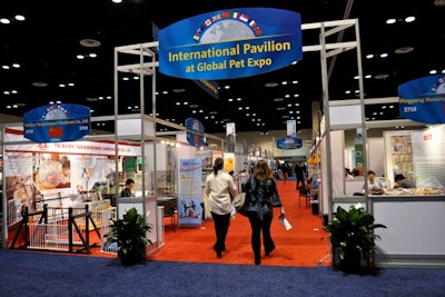 The international pavilion featured more than two dozen exhibitors from around the world.