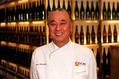 Chef Nobu Matsuhisa's name will be attached to the new luxury hotel, restaurant, and lounge at Caesars Palace.