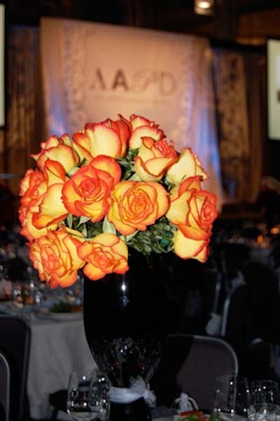 The Embassy of Ecuador donated Ecuadorian roses in a variety of colors to be used in the dinner table centerpieces.