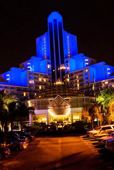 'Light It Up Blue' at the Marriott World Center Orlando