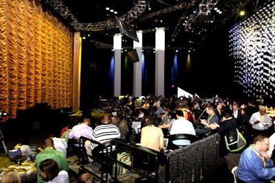 More than 375 members of the press attended Sprint's invitation-only lunch and announcement.