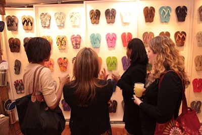 The event also allowed editors to browse the current spring collection of sandals.