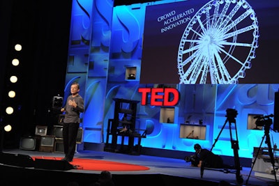 TED chief Chris Anderson speaking at TEDGlobal 2010.