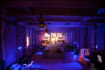 Organizers used the 11,000-square-foot ground-floor room of the building for the party.