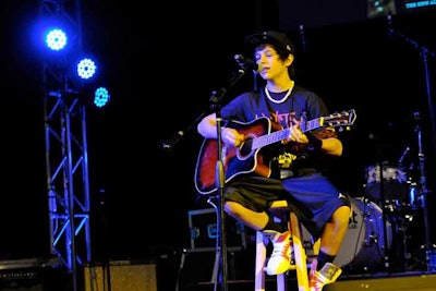 Teen singer Austin Mahone performed on the second day of Playlist Live.