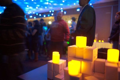 FGS Inc. provided the giveaway: a battery-operated candle that employees could use during Earth Hour.