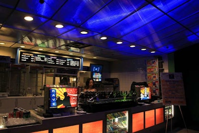 A concession stand served snacks to eventgoers.