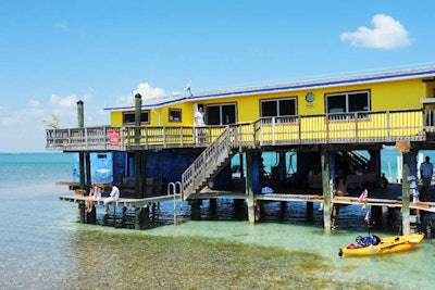 A private residence in Stiltsville, one mile south of Cape Florida, hosted the first of the three events.