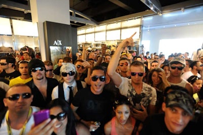 Tiësto gave fans at his Armani Exchange store a first listen to tracks for his new Club Life Volume One - Las Vegas album. A special version of the album containing a bonus CD will be sold exclusively at Armani Exchange stores worldwide.