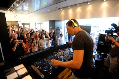 On Thursday, March 24, the eve of Ultra, Armani Exchange celebrated its partnership with festival star Tiësto by hosting the DJ at a V.I.P. event inside its store in South Beach.