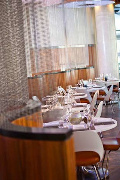 Socci restaurant can seat 96 in its main dining room and has a private chef's table for 14.