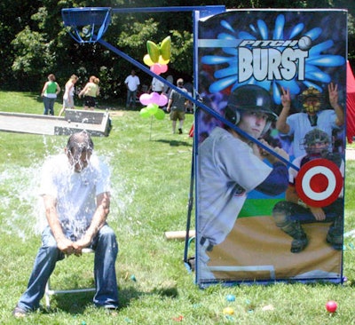 Unirec is offering a new dunk tank-style game for indoor or outdoor events.