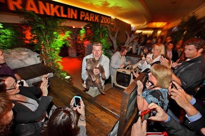 The concept for the event was meant to mimic the film's Franklin Park Zoo setting.
