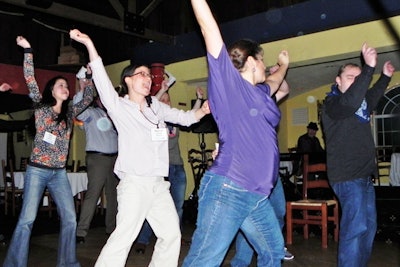 Teambuilding Unlimited can facilitate a group dance-off.