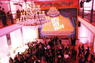 The event took place throughout four floors of the building, primarily on the fourth-floor ballroom.