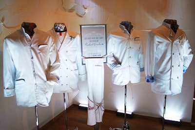 On the second floor, mannequins displayed chef coats by fashion designer Robert Graham, who worked with the magazine to create the custom jackets for this year's Best New Chefs.