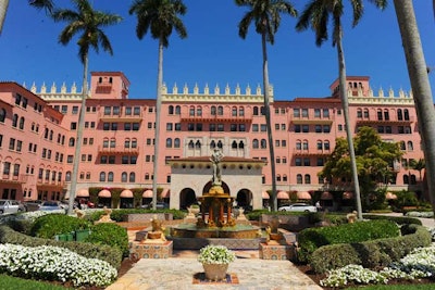 The Boca Raton Resort & Spa, destination for the drivers on the Jaguar XJ driving experience.