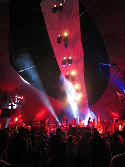 The Do Lab's central stage hosted music, art, live paintings, and performances.