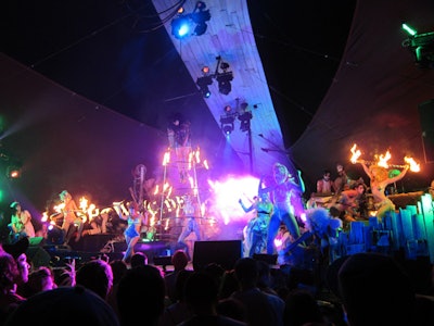 Lucent Dossier performed on the Do Lab's stage.