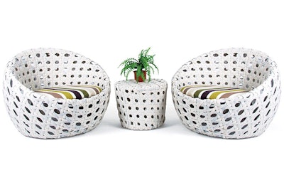 Three-piece Empty Nest set, $625, available on the East and West coasts from FWR Furniture Rental