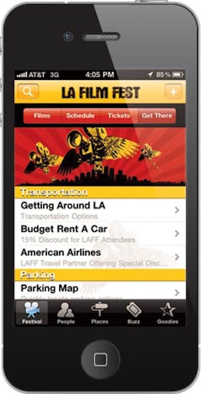An app for the Los Angeles Film Festival from MacoView Labs