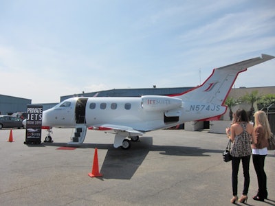 JetSuite offers flights on a four-person plane between Las Vegas and Van Nuys for $999.