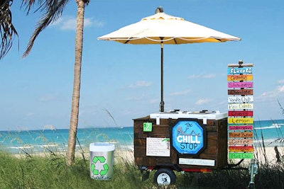 The Chill Stop can serve its all-natural Italian ices at events.