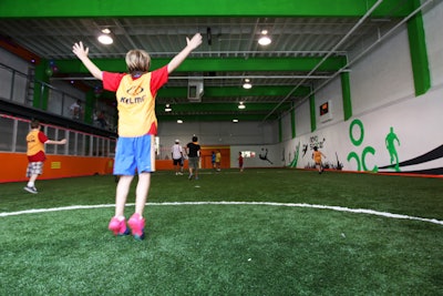Miami's indoor Revo Soccer offers indoor glow-in-the-dark soccer and dodgeball games for private use.