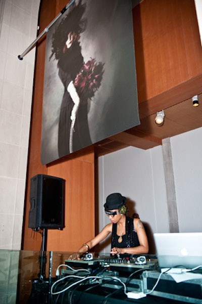DJ L'Oqenz was among the evening's four DJs.
