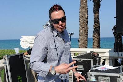 DJ Joe Dert, who also provided music for last year's garden party, returned for the 2011 event.
