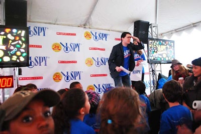 Actor Kevin Duda, who currently stars in the Book of Mormon on Broadway, served as the morning's host and game facilitator.