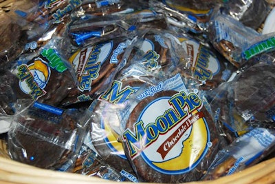 The baskets had both mini and regular-size chocolate and mint chocolate MoonPies.