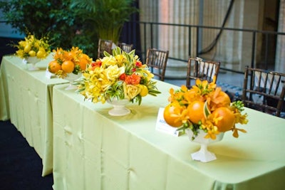 Kehoe designer Jamey Harding filled the event with fruit-studded centerpieces.