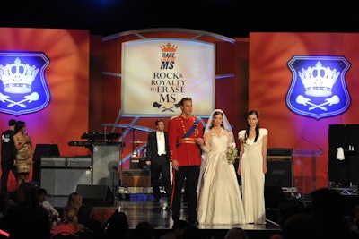The royal wedding influenced the evening's program.