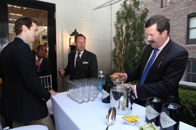 Bentley also brought in Richard Charlesworth, director of royal and V.I.P. relations, to mix drinks and chat with guests.