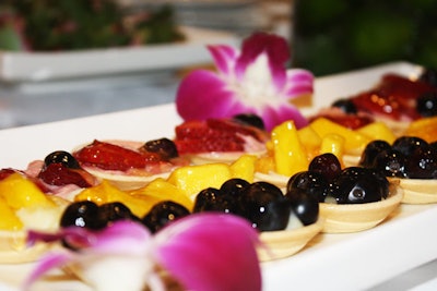 The Royal Plaza served a variety of finger food, such as miniature fruit tarts.
