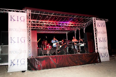 Jamaican reggae band Inner Circle performed on the beach Saturday night.