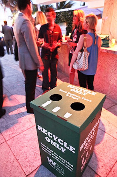 Organizers said they chose to have the party at the Sagamore because the venue has shown a commitment to sustainable practices, as demonstrated by the recycling bins throughout the property.