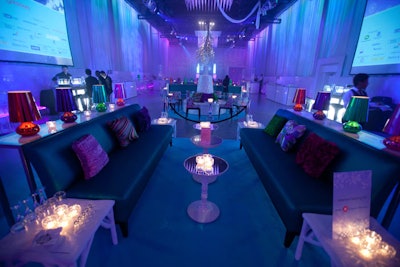 Lighting took on nighttime-inspired blue and purple hues.